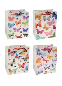 Пакет подарочный бумажный А5 18*23*10 "Бабочки акварель", жен., мат. ламинат, Kairui