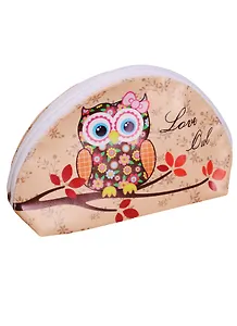 Сувенир, Косметичка Сова на ветке 19*13см (полукруг) 12-36036-S-1