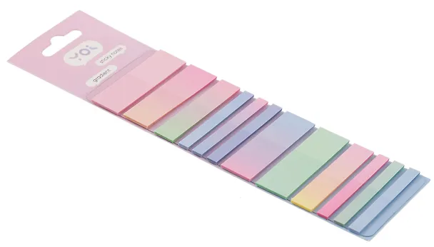 Закладки самоклеящиеся "Gradient mix", 12 штук х 20 листов, Yoi 3095510 — 2
