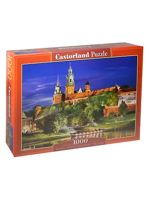 Пазлы 1000 C-103027 Вавельский замок ночью (коробка) (Castorland) 2419230