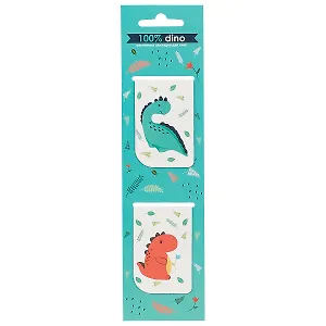 Магнитные закладки «Динозаврики», 2 штуки, 4 х 6 см