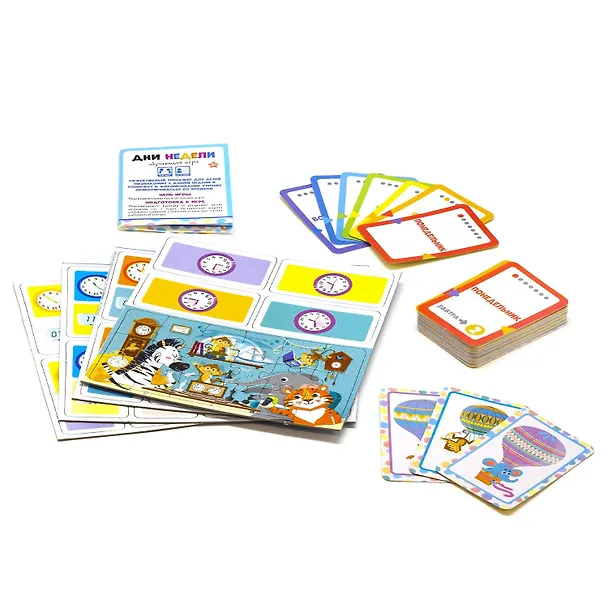 Baby Games. Набор игр. Учим время. Дни недели + домино "часы" 3052666 — 3