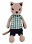 Игрушка мягкая Кот Джон, в одежде, 40 см, микс цветов ( черный, бежевый, коричневый) — 2691775 — 1