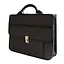Портфель деловой "Павловск" 380*270, черный, ткань, 4отд., металл.замок, Канцбург — 222607 — 2