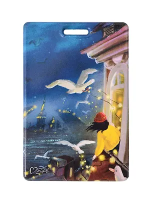 Чехол для карточек вертикальный СПб Ноксо Наедине с Петербургом Чайки и гирлянды (ДК2025-504) 3108174