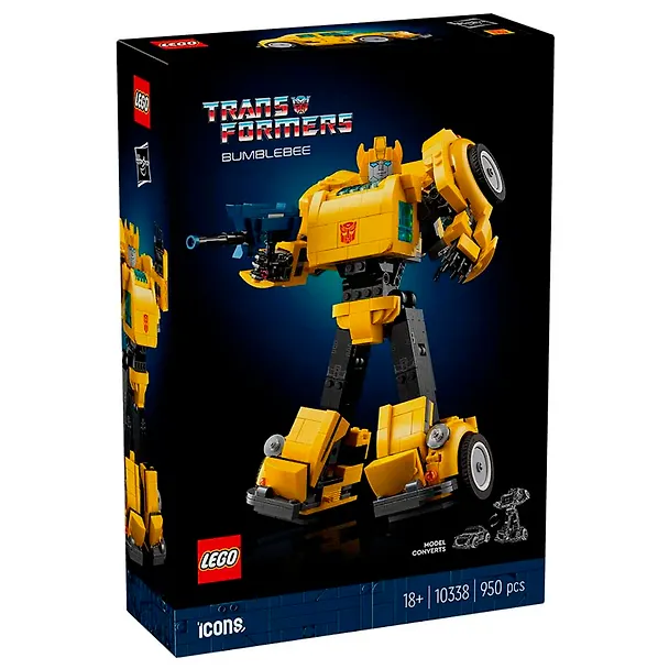 10338 Конструктор LEGO Icons Трансформеры: Робот Бамблби, 950 деталей, возраст 18+ 3169404 — 2