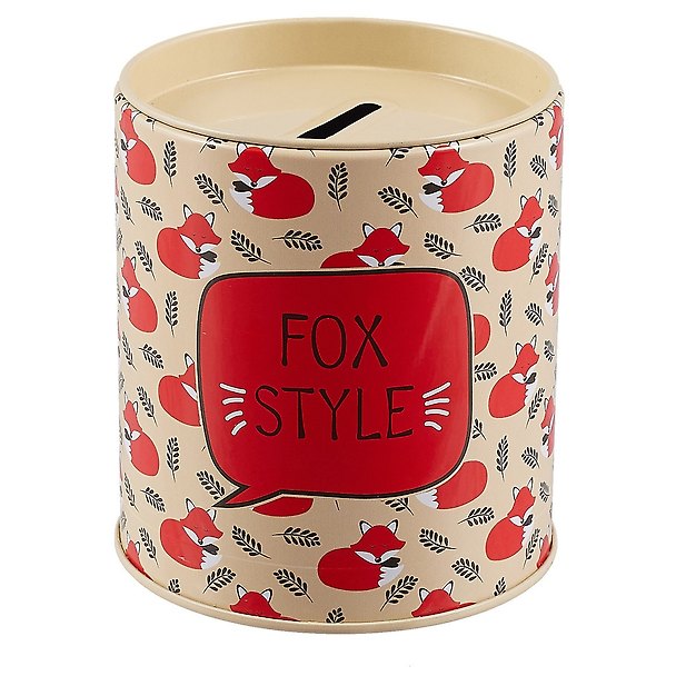 Копилка Бочка Fox style (10х9) (металл) (12-21695-S1) 2646418 — 1