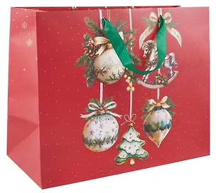 Пакет А3+ 50*40*25 "Ёлочные игрушки" Новый год, бум.ламинат 3129137