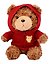 Мягкая игрушка Мишка (25см) (в красном худи) (коричневый) (12-202602-MSH10/1) — 3150461 — 2