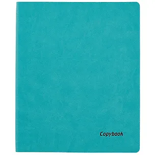 Тетрадь в клетку Феникс+, "Наппа бирюзовая", А4, 80 листов 246830