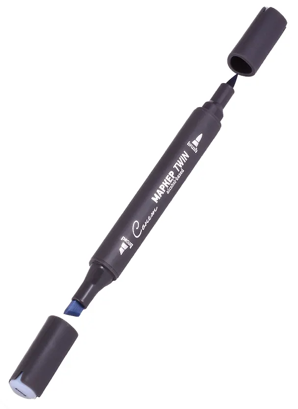 Маркер художественный "Сонет" Twin Brush сине-серый 3, Сонет 262846 — 2