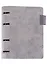 Папка-обложка для тетради со сменными блоками А5 "Джинс Делавэ серый", 4 кольца — 254723 — 1