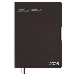 Ежедневник дат. 2026г. А4 120л "Шеврет глосс" коричневый, кожзам, мягк. переплет, тисн. фольгой, офсет, закругл.углы, справ.мат-лы, 2 ляссе, инд.уп, Escalada 3116474