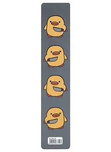 Закладка для книг пластиковая "Уточка с ножом"