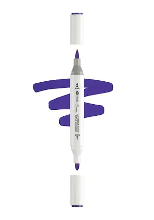 Маркер акриловый "Сонет" сапфировый, двусторонний, перо кисть/пуля 3121985