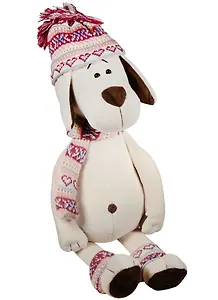 Мягкая игрушка Собачка Лапуська в шапочке (30 см) (OS075/30В)