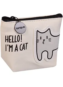 Кошелек на молнии Кошка Hello,Im a Cat (ткань) (11х8)