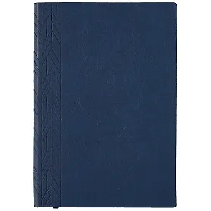 Ежедневник недат. А5 160л "Буйвол" синий, кожзам, мягкий переплет, тонир.блок, ляссе