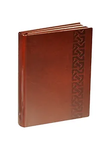 Ежедневник недат. А6 160л "Пристин" коричн, кожзам, мягк. переплет, тонир.блок, ляссе, Escalada