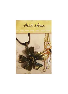 Кулон Пятилистник (QA-4663) (4см) (1шт) (упаковка)