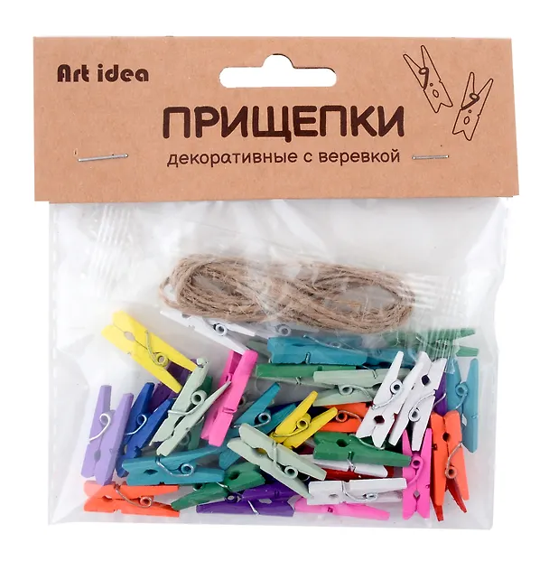 Прищепки декоративные цветные 3018404 — 1