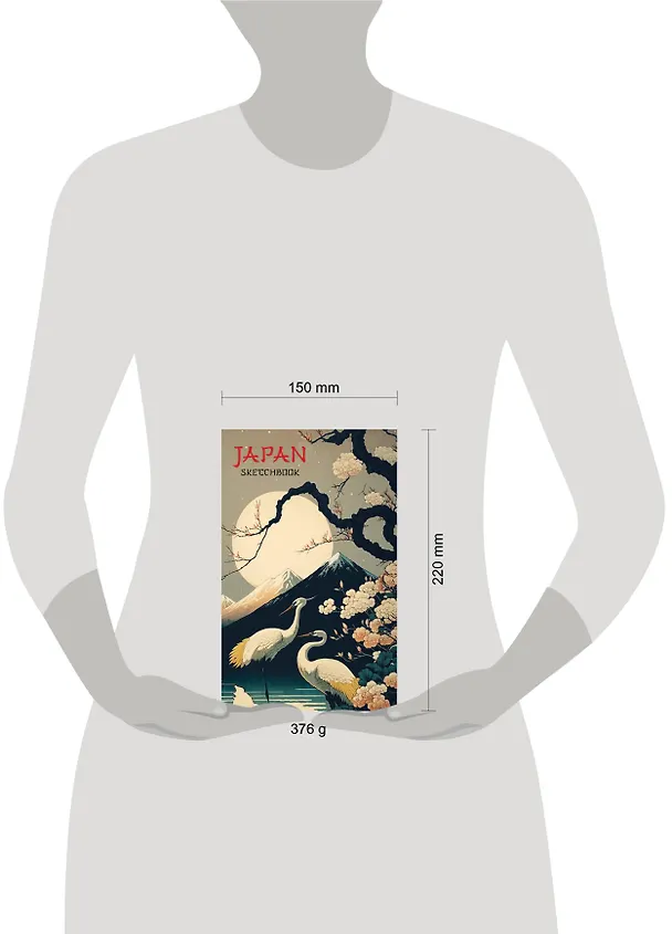 Скетчбук А5 48л "Japan Sketchbook" 190г/м2, тв.обложка, гребень 3137905 — 7