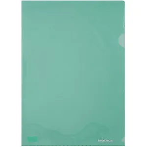 Папка-уголок А4 "Glossy Classic" пластик, зеленый, Erich Krause