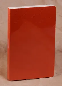 Бизнес-блокнот А5 128л кл. "NADIR" оранжевый, лайт, интегр.переплет, тонир.блок, Hatber