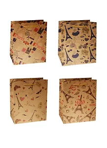 Пакет подарочный крафт А5 "Paris" ассорти, Kairui