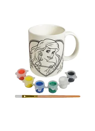 Кружка для росписи Disney Русалочка Ариэль (1271-20) (178069) (+краски+кисть) (3+) (коробка) (в кор. 48шт) 2420952