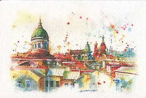 Открытка "Крыши"