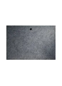 Папка-конверт А4 "Felt" на кнопке, серая, иск. войлок, Lejoys