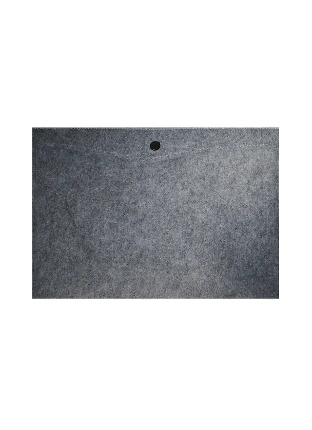 Папка-конверт А4 "Felt" на кнопке, серая, иск. войлок, Lejoys 237671 — 1