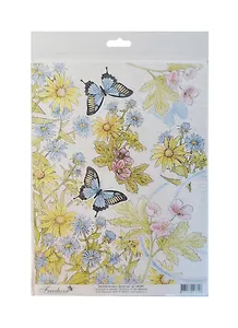 Декупажная карта Дикий сад А4 (tdk3007)