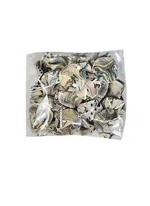 Бусы пластик с гологр. эффект. Круг/Волна 26 (серый) (00000006165) (100г) (упаковка)