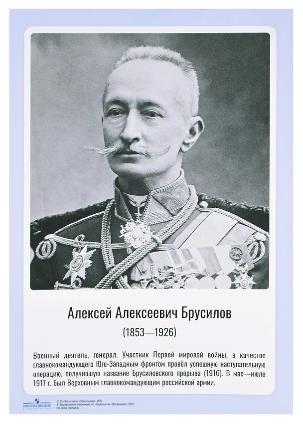 Книга Комплект портретов полководцев:Александра Невского, Дмитрия Донского, П. А. Румянцева, Г. А. Потёмкина, А. В. Суворова, Ф. Ф. Ушакова, М. И. Кутузова, П. А. Нахимова, А. А. Брусилова, Г. К. Жукова. () — 10