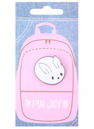 Значок Pin Joy Кролик круглый (металл) (12-08599-935) — 2885968 — 1