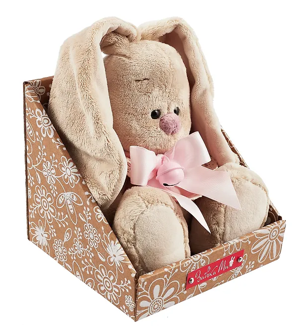 Мягкая игрушка Зайка Ми в слюнявчике с бубенчиком (15 см) 3022000 — 5