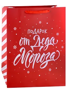 Пакет А3+ 49*40*19 "Подарок от Деда Мороза" Новый год, бум.ламинат