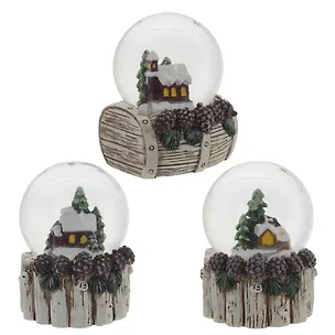 Фигурка декоративная в стеклянном шаре Домик, 3 варианта (4,5 см) 3126889