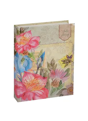 Ежедневник недат. А6 160л "Цветы. Акварель" 7БЦ, мат.лам, выб.лак, Listoff 238086