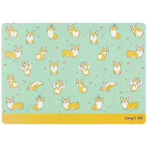 Покрытие на стол «Corgis life», А4