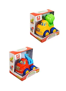 Машстрой техника Веселые грузовички (2336) (11см) (пластик) (инерц.) (в ассорт.) (3+)