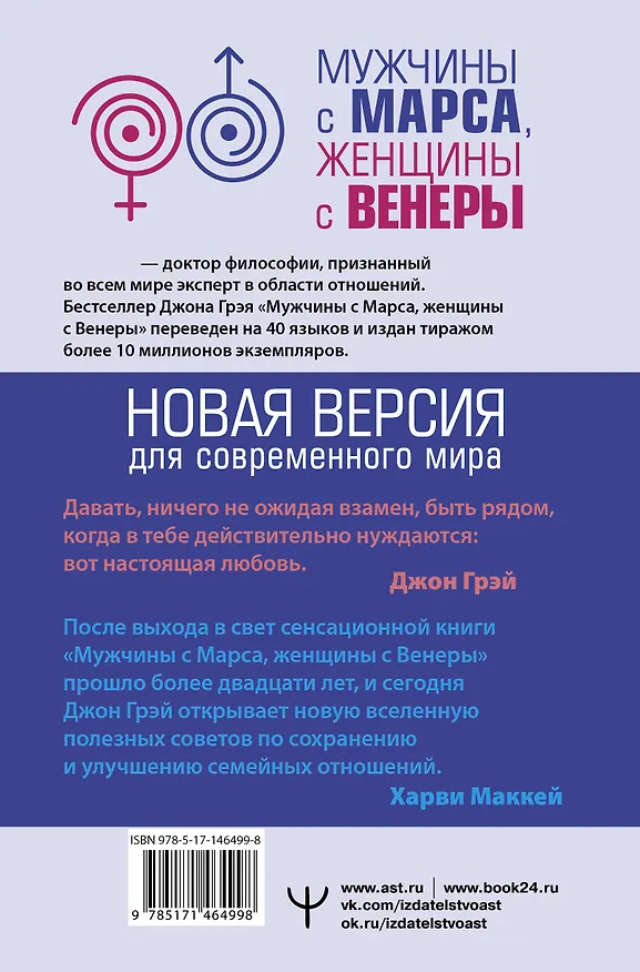 Книга Мужчины с Марса, женщины с Венеры. Новая версия для современного мира (Джон Грэй) — 2