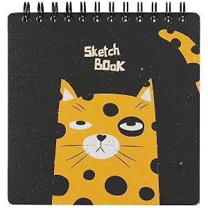 Скетчбук 170*170 40л "Silly" 190г/м2, тв. обложка, спираль