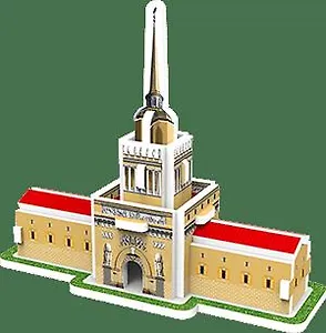 Сборная модель, 3D пазл Адмиралтейство,10 дет., 8*3,2*7см