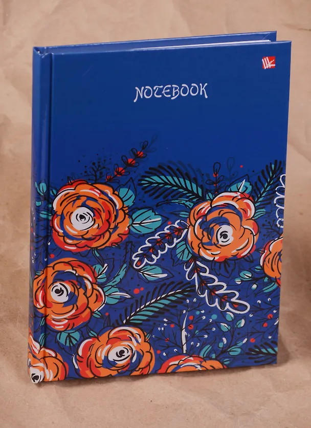Книга для записей А5 130л кл. "Цветы. Акварель" 7БЦ, глянц. лам., Listoff 242533 — 3