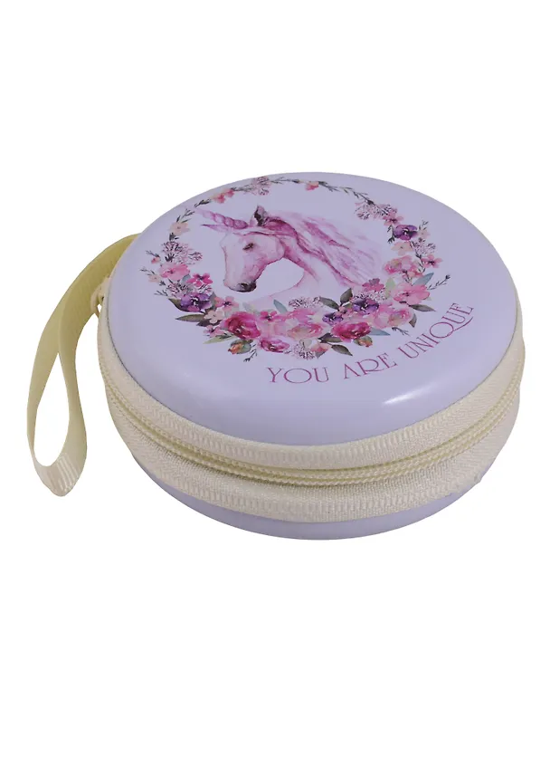 Монетница на молнии You are unique Единорог (7см) (металл) (ПВХ бокс) 2640515 — 1