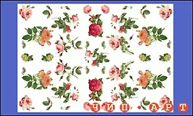 Декупажная карта "Винтажные розы 2" (00120)