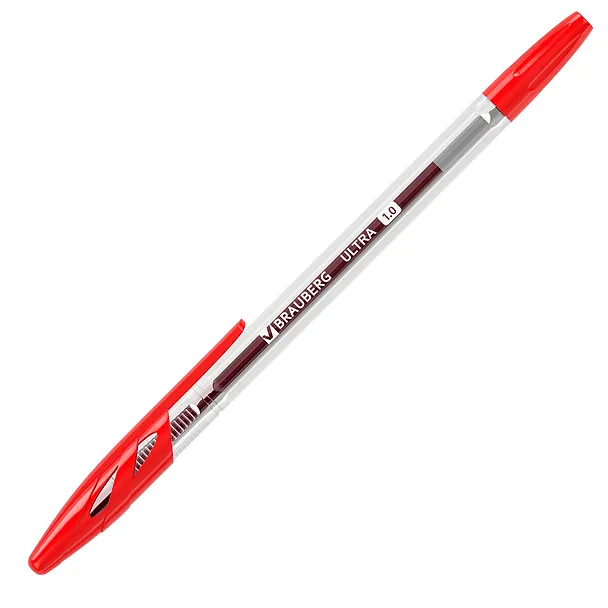 Шариковая ручка красная 1 мм, Ultra, Brauberg 2937282 — 6